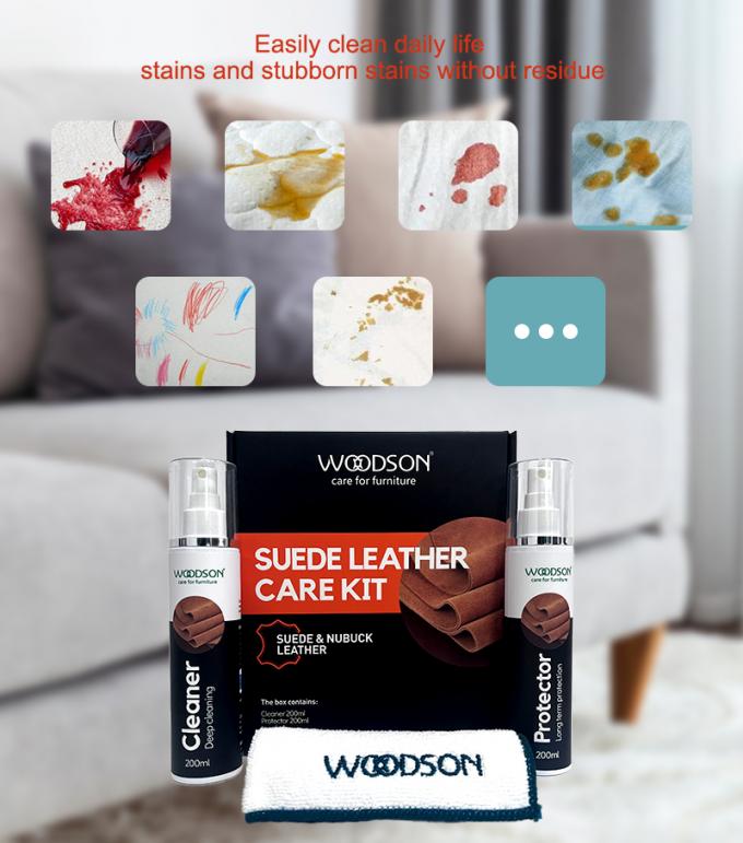 নুবক ও সুয়েড চামড়া সোফা কেয়ার কিট সুয়েড ক্লিনার স্প্রে এবং প্রটেক্টর পরিবেশ বান্ধব সুয়েড এবং নুবক ক্লিনার কিট 3